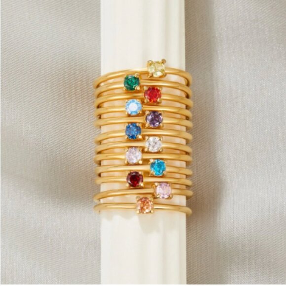 September Sapphire Ring. US size 8. - Picture 3 of 4